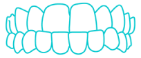 Underbite Blue Icon
